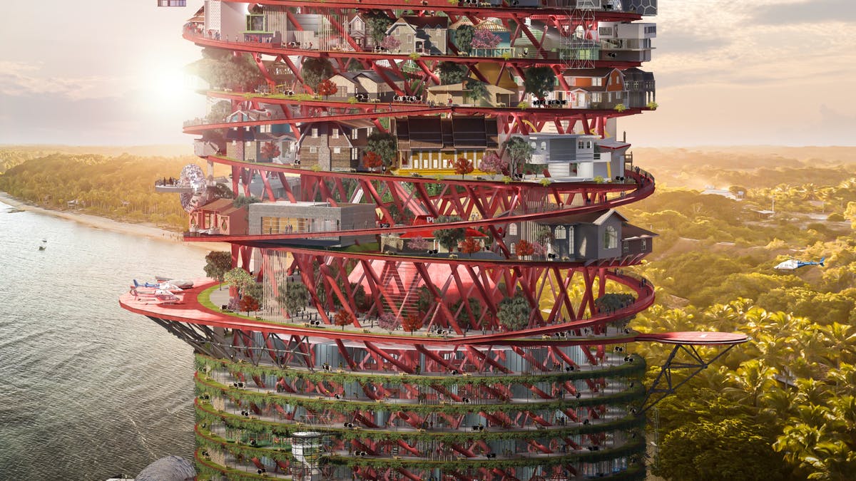 Dewan's NFT of the Tower of Babel offers infinite spiraling exhibition spaces | News | Archinect