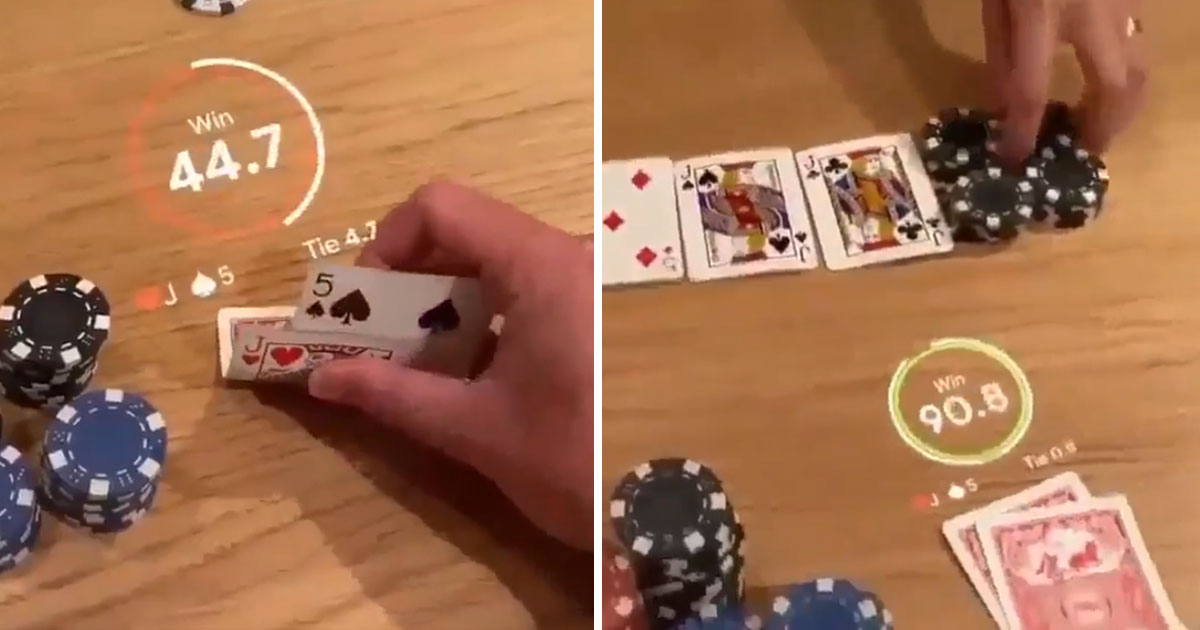 Amazing Augmented Reality Demo Automatically Counts Cards at Poker