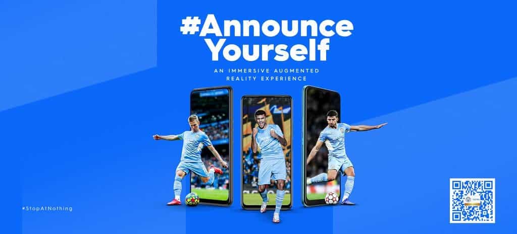 TECNO and ManCity successfully launched world’s first augmented reality experience in football - Gizchina.com
